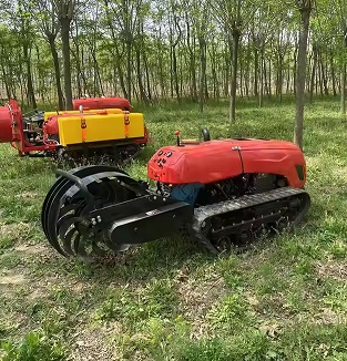 Agriculture Farm Cultivator Rotary Tiller 25Hp/32Hp/36Hp Agricultural Remote Control Crawler Tractor - Image 2